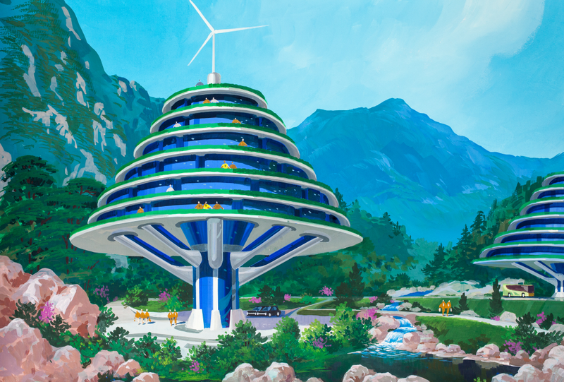 Illustration for article titled How An Architect Who Has Never Left North Korea Imagines The Future